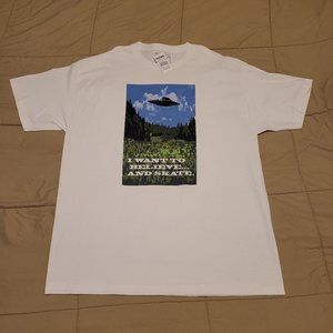 Old Friends X-FILES THEME GRAPHIC SKATE TEE SHIRT